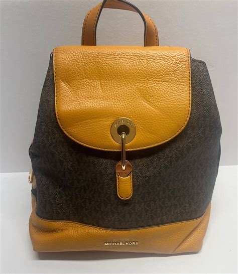 michael kors raven medium leather messenger bag|Raven Medium Logo and Pebbled Leather Backpack .